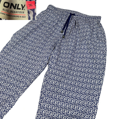 Thrift-and-treasures Blue Women's Straight Pants-S Ladies Bottom