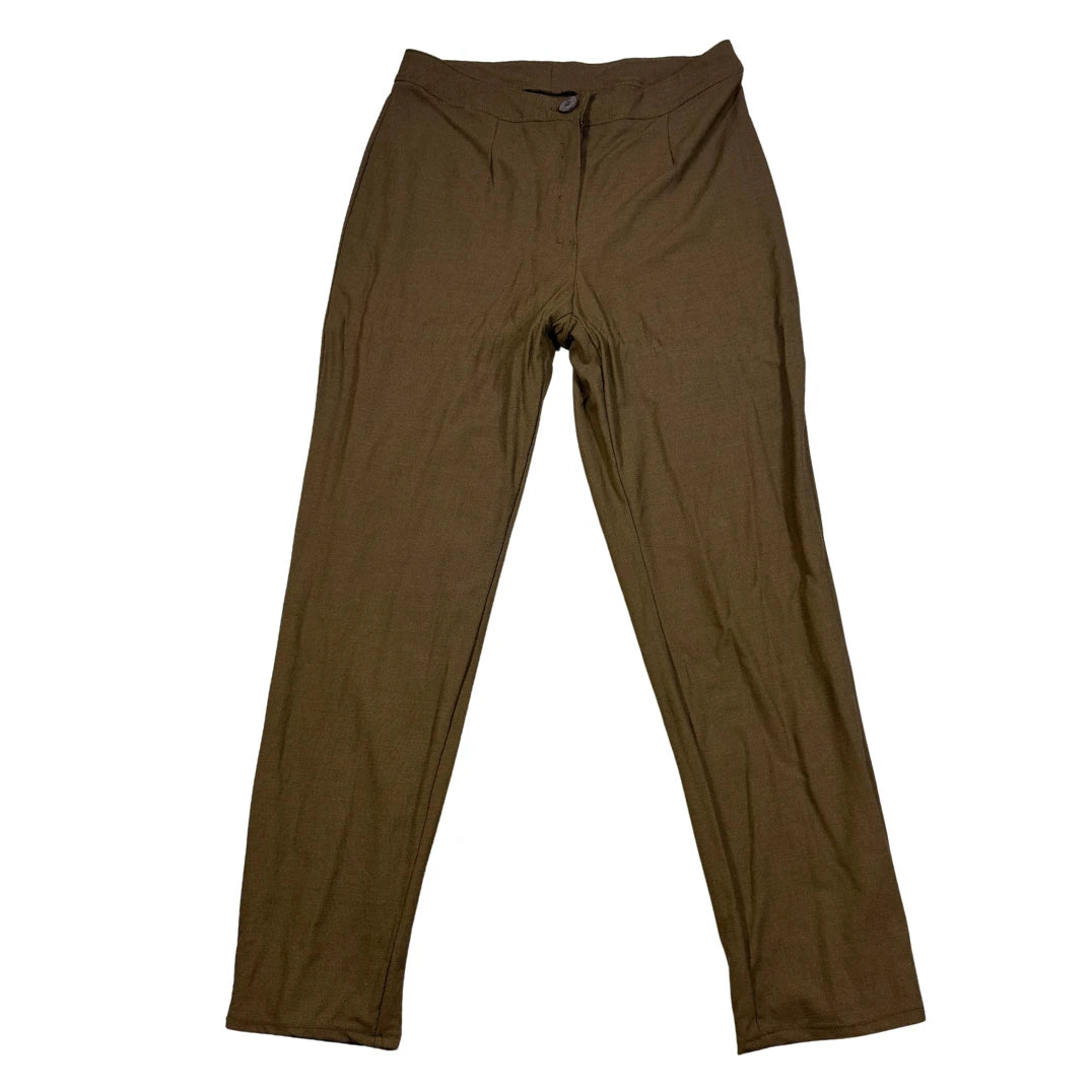 Unbranded Olive Straight Pants-S