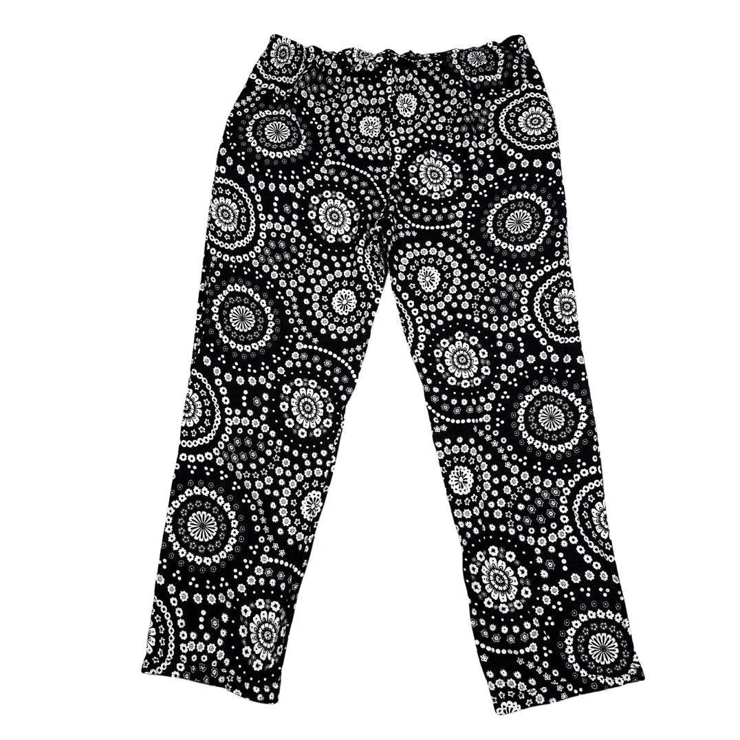 Unbranded Black White Printed Pants-XL