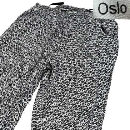 Thrift-and-treasures Black Women's Printed Pants-M Ladies Bottom