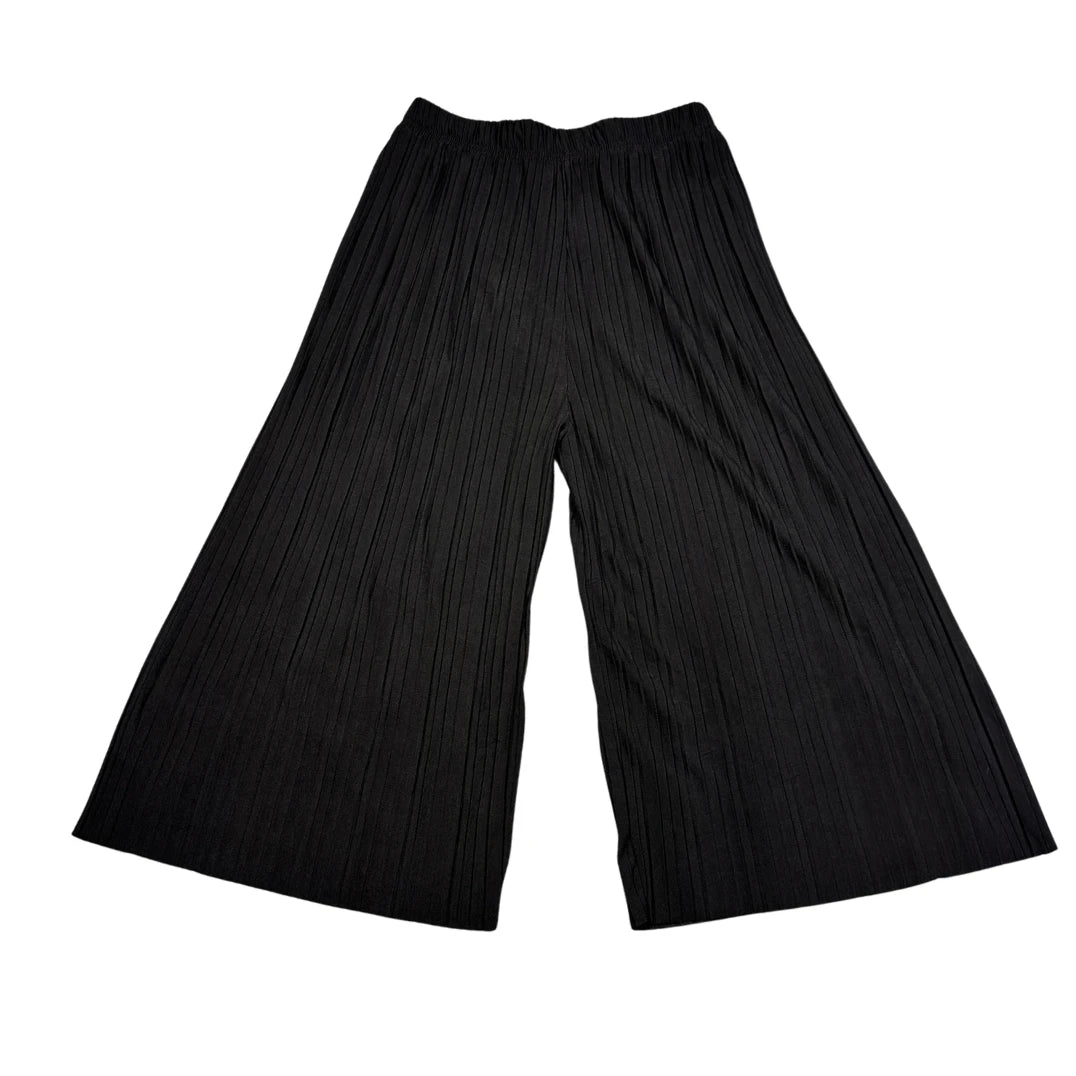 Unbranded Black Pleated Wide Leg Pants-M