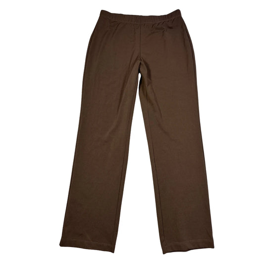 Susan Graver® Brown Straight Leg Pants-M