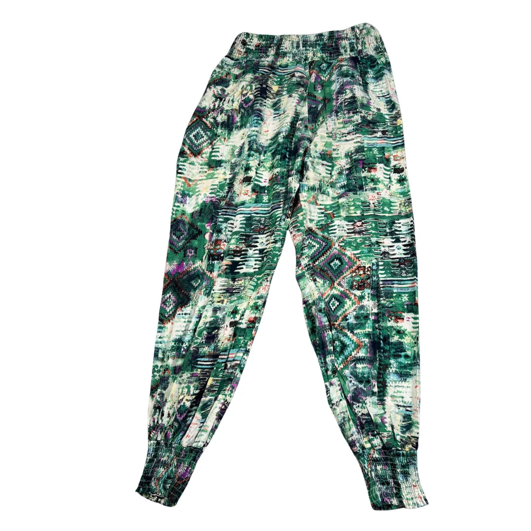 Unbranded Green Multicolor Printed Trousers-S