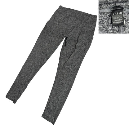 SHEIN Heather Charcoal Active Stretch Leggings( L)