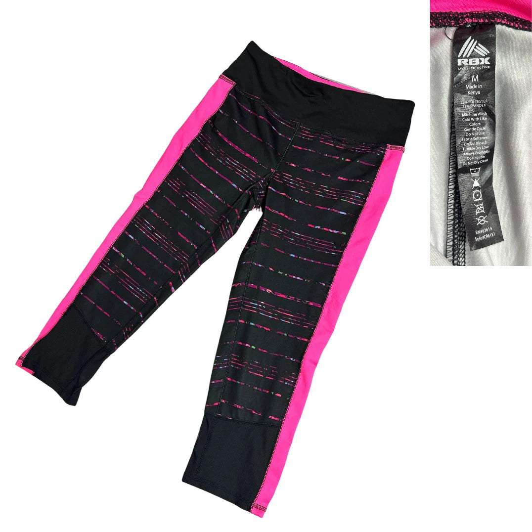 RBX Color Block Active Capri Leggings(MEDIUM)