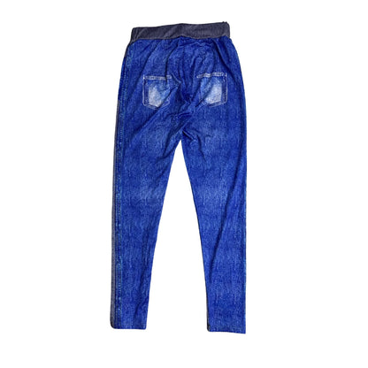 Denim Look Stretch Jegging Leggings(S)