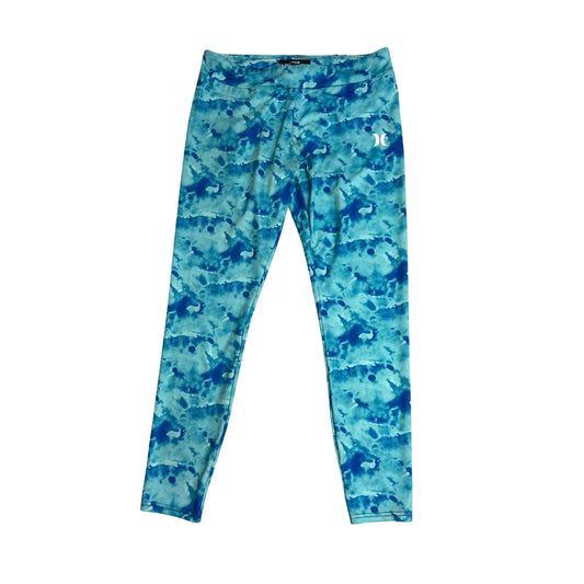 HURLEY Ocean Blue Printed Performance Leggings