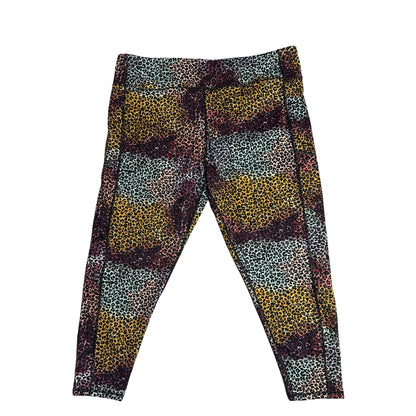 PRO PLAYER Multicolor Animal Print Active Leggings (3X)