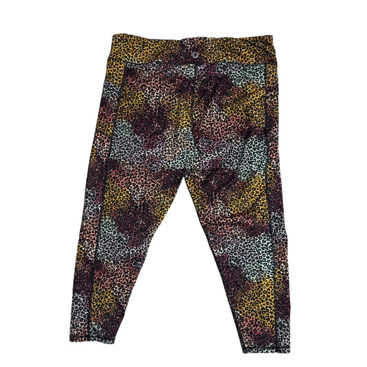 PRO PLAYER Multicolor Animal Print Active Leggings (3X)