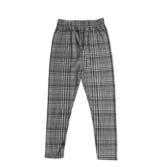 Classic Monochrome Plaid Leggings