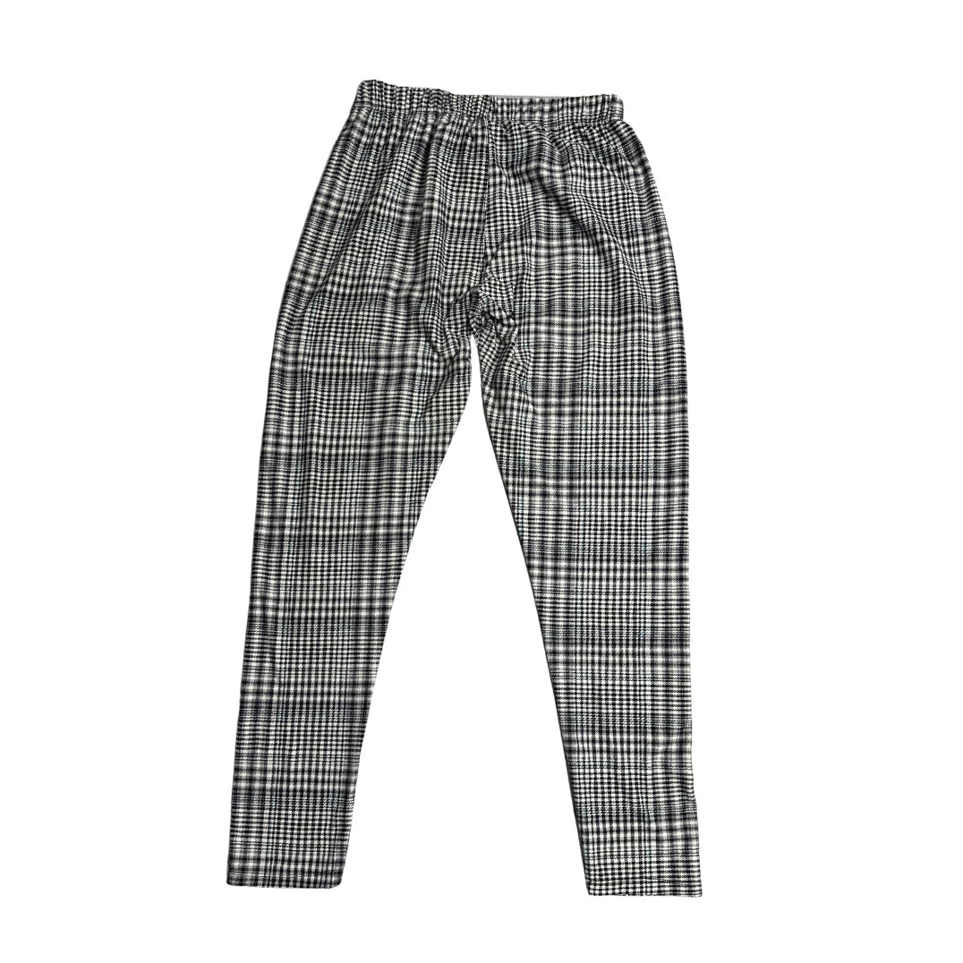 Classic Monochrome Plaid Leggings