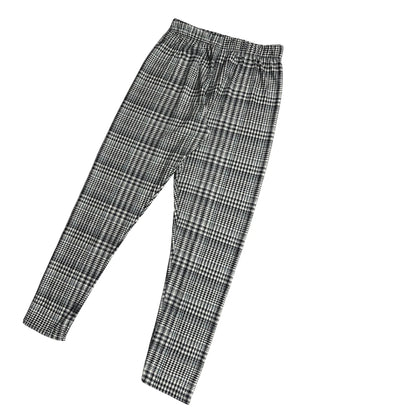 Classic Monochrome Plaid Leggings