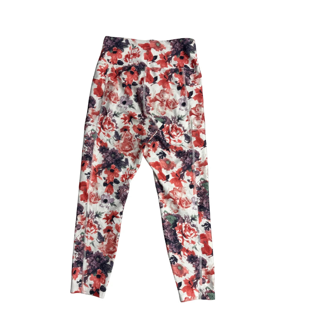 Floral Performance Stretch Leggings(M)