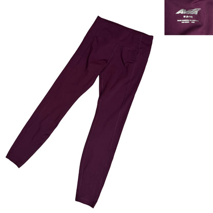AVIA Maroon Performance Active Leggings(M)
