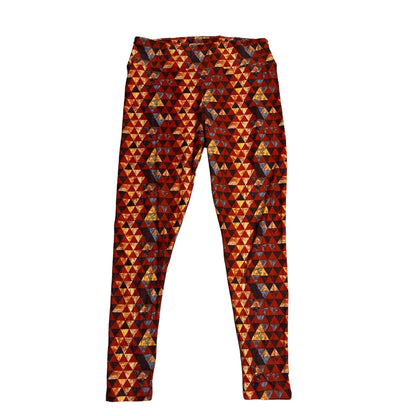 Vibrant Geometric Print Stretch Leggings(L)