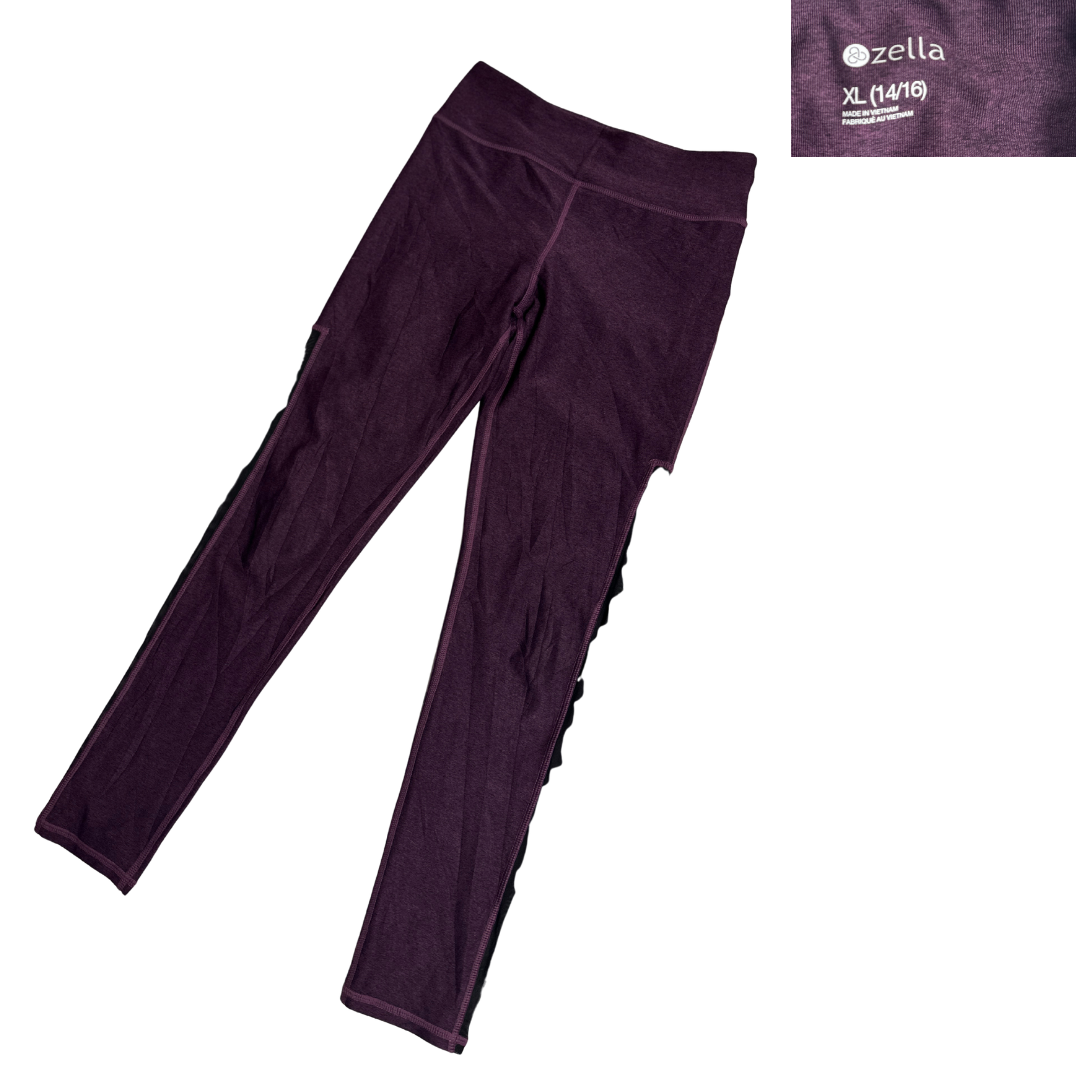 Zella Plum Performance Panel Leggings