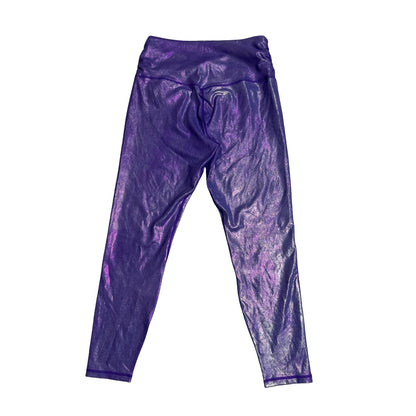 Metallic Shine Performance Leggings 💜✨(M)
