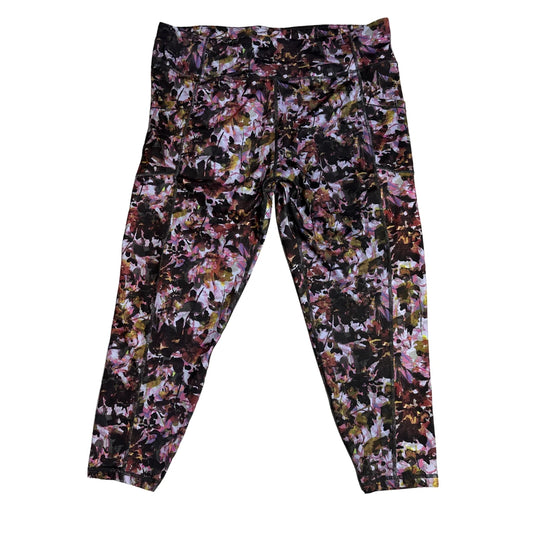 Multicolor Floral Performance Leggings(2XL)