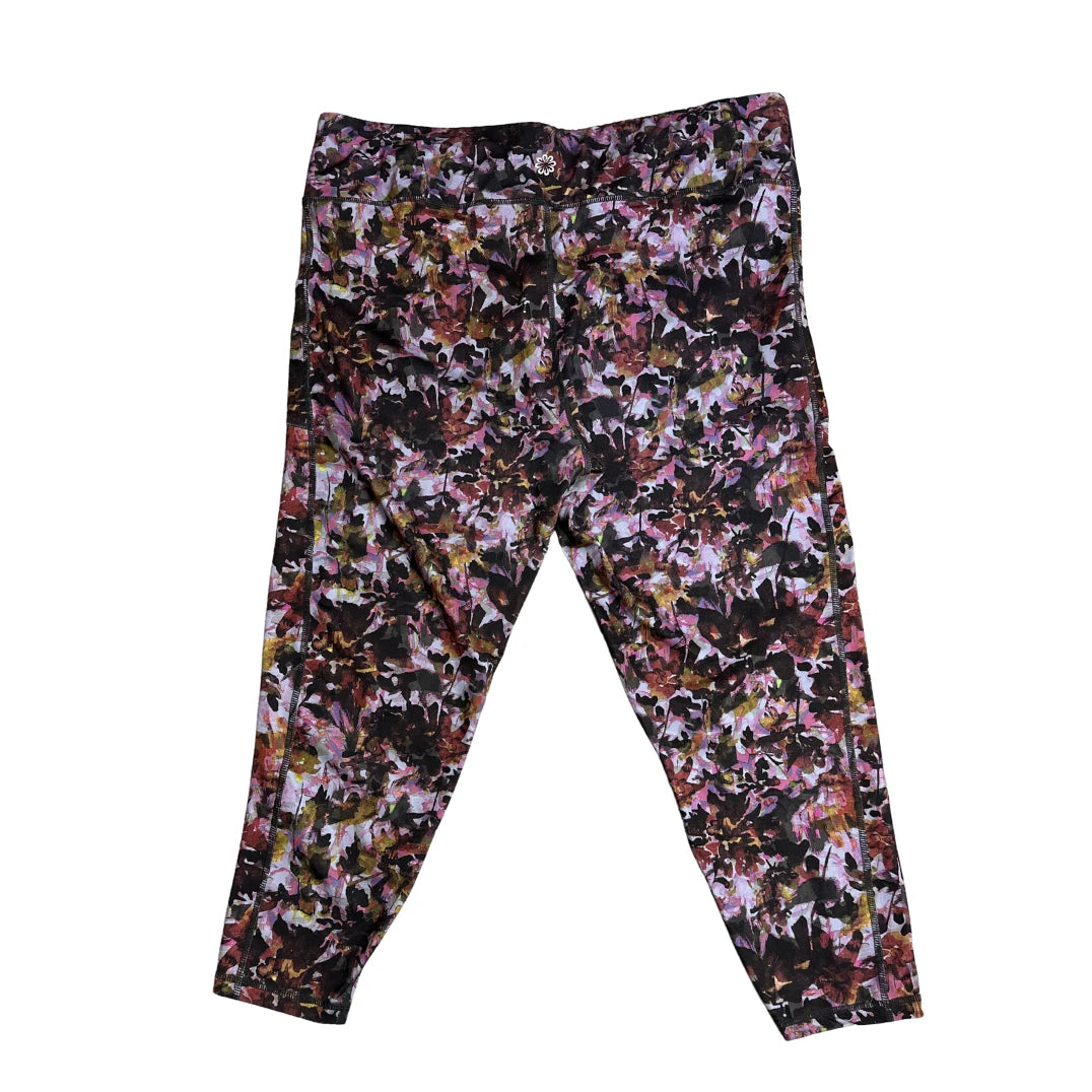 Multicolor Floral Performance Leggings(2XL)