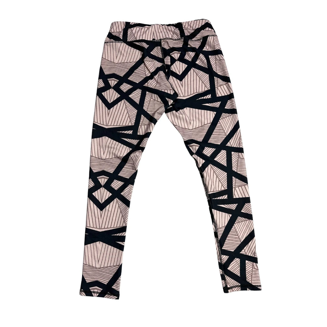 Geometric Print Performance Leggings(L)