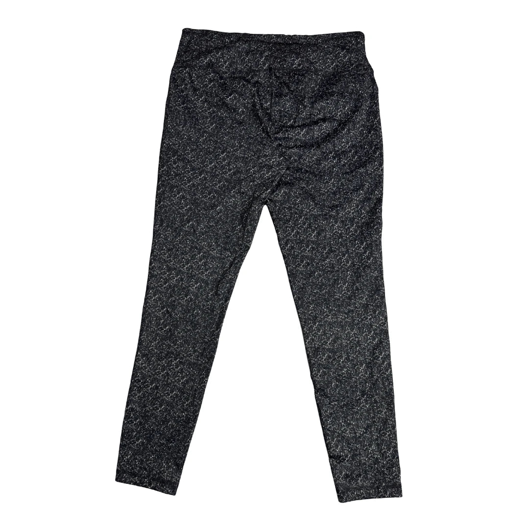 Speckled Black Performance Leggings(L)