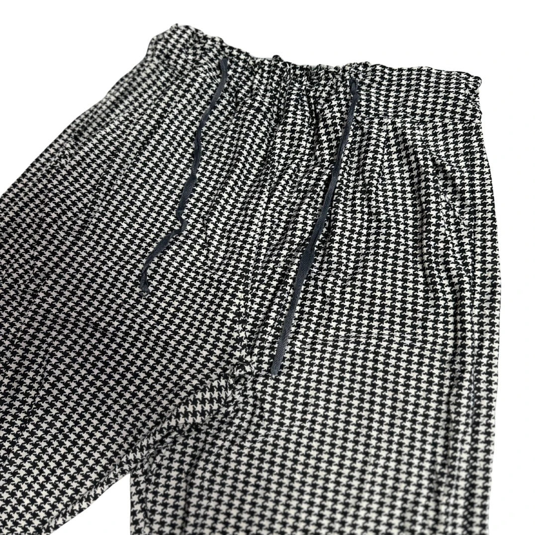 Classic Houndstooth Relaxed Lounge Pants 🖤🤍
