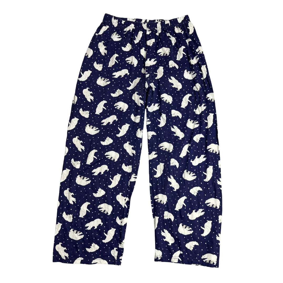 Navy Polar Bear Print Cozy Lounge Pants 🐻‍❄️