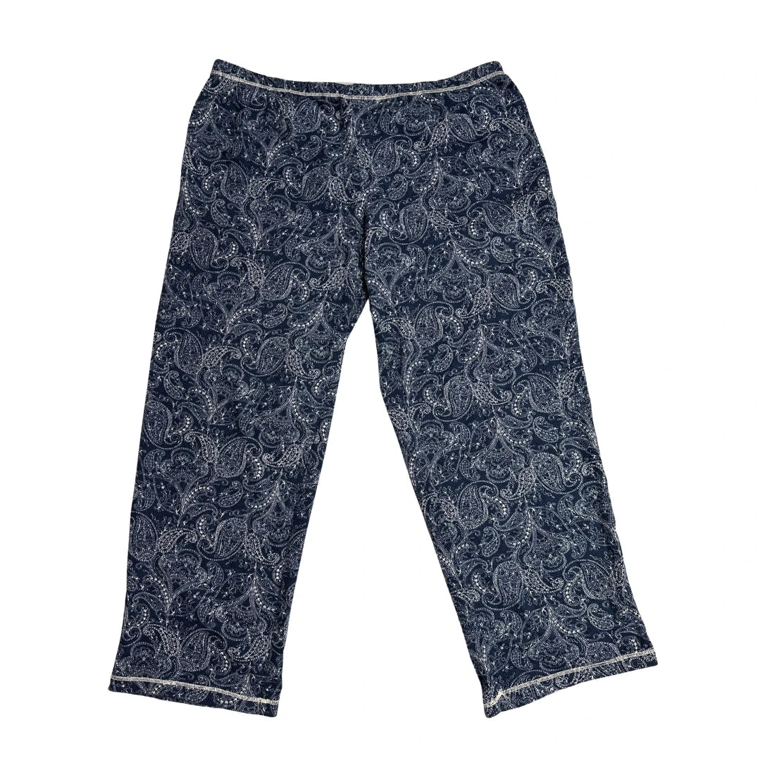SECRET TREASURE ® Elegant Navy Paisley Trouser
