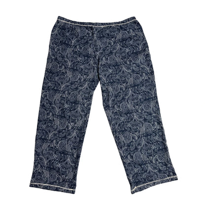 SECRET TREASURE ® Elegant Navy Paisley Trouser