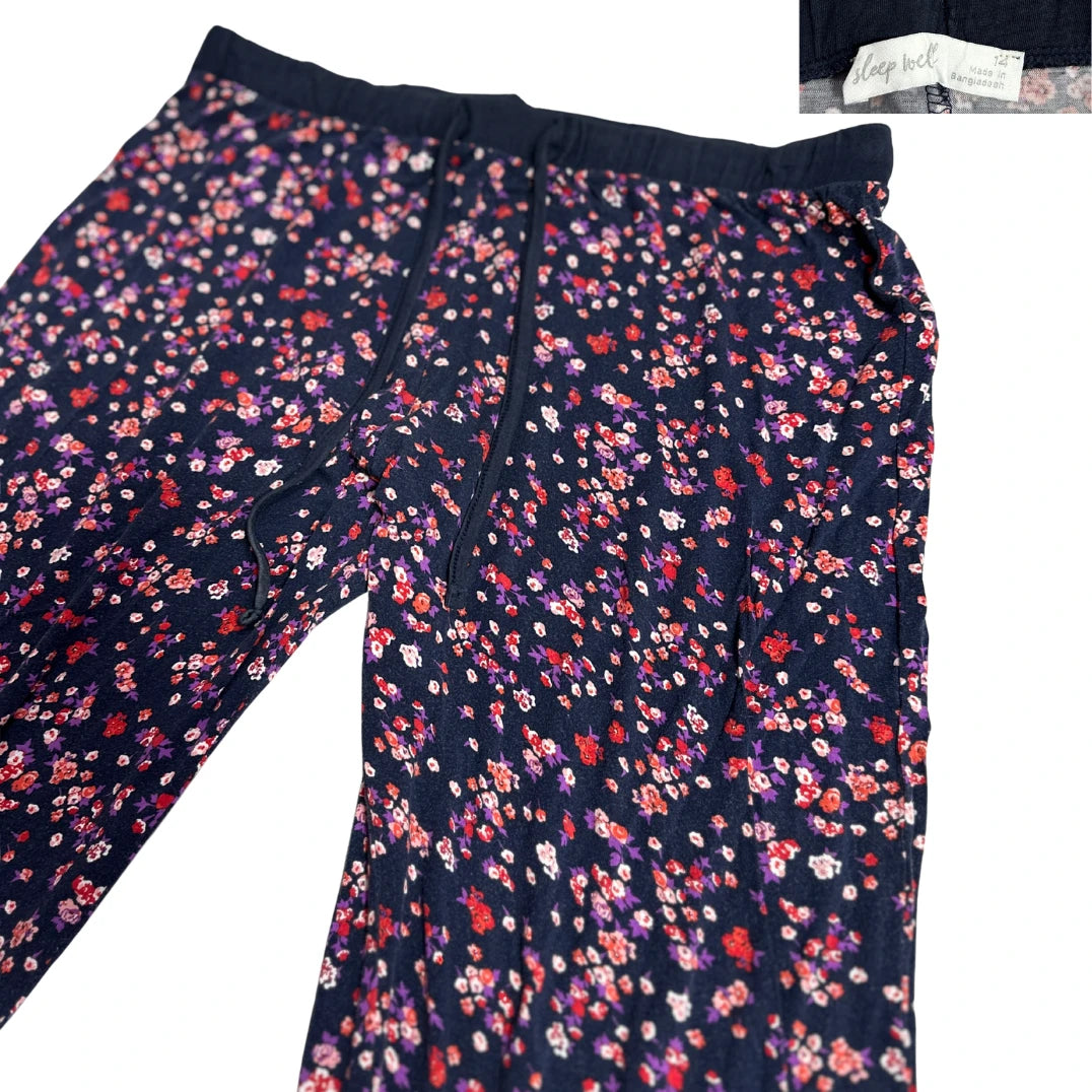 Sleep Well® Navy Ditsy Floral Lounge Jogger Pants
