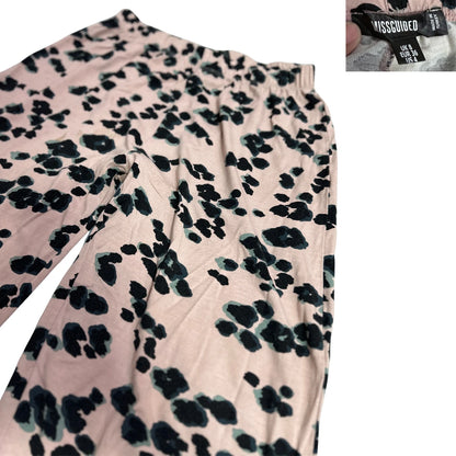 MissGuided ® Blush Beige Leopard Print Lounge Pants
