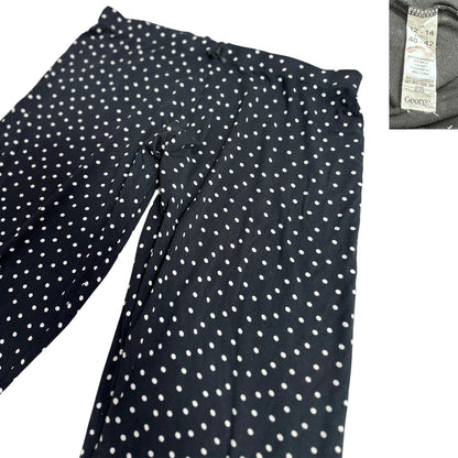 GEORGE® Classic Black Polka Dot Lounge Pants