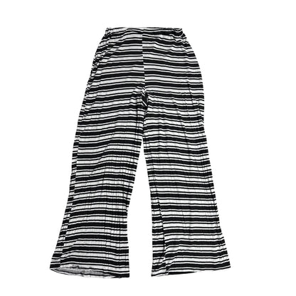 Boohoo ®  Black & White Striped Wide-Leg Lounge Pants
