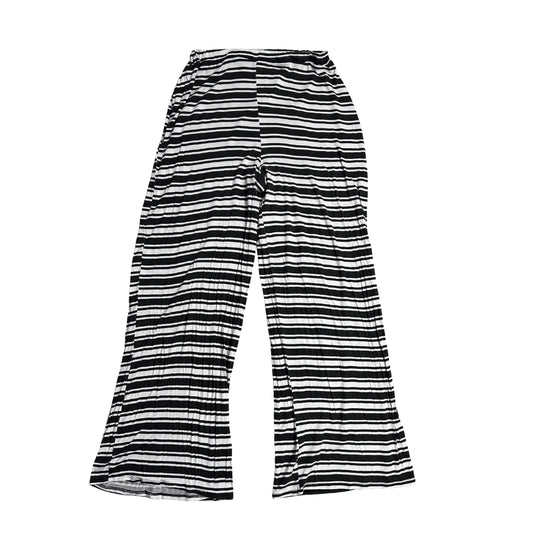 Boohoo ®  Black & White Striped Wide-Leg Lounge Pants