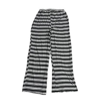 Boohoo ®  Black & White Striped Wide-Leg Lounge Pants