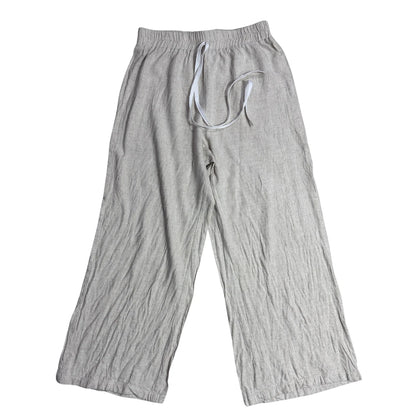 SHEIN ® Beige Linen-Blend Wide-Leg Pants
