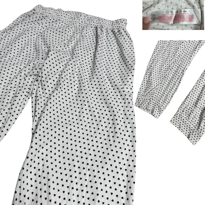 Primark ®  White Heart Print Lounge Pants