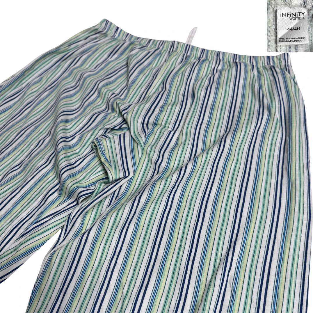 Infinity Woman Multicolor Striped Cotton Pants