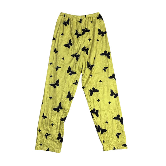 Butterfly Print Yellow Lounge Pajama Pants 🦋