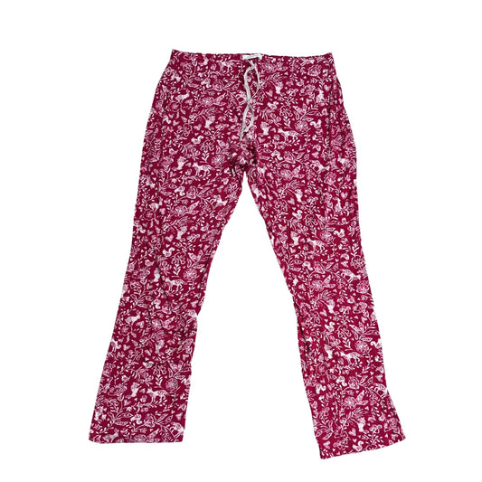 M&S Love Sleep Red Floral Lounge Pajama Pants 🌸