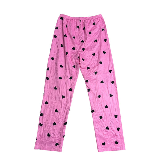 Pink Heart Print Women’s Lounge Pajama Pants 💗