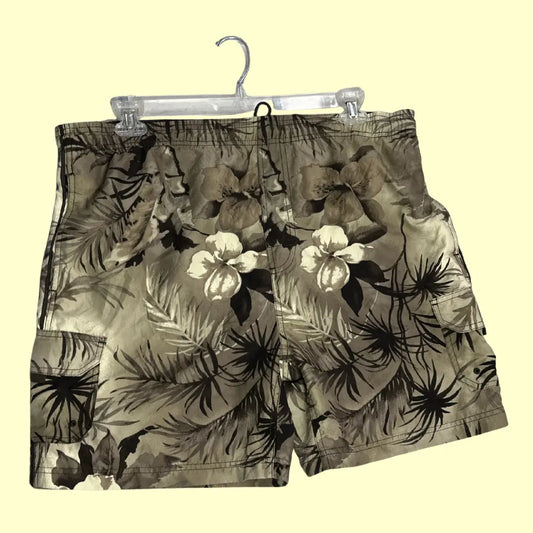 Sand N’ Sun® Tropical Camo Swim Shorts