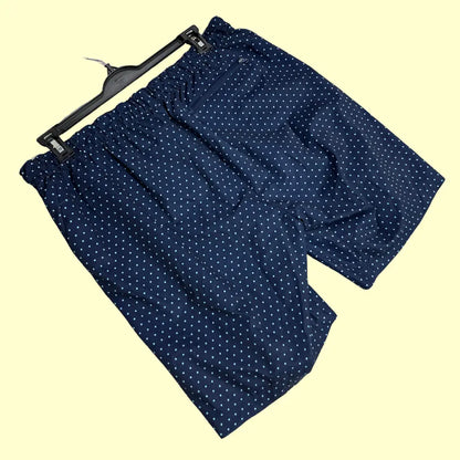 Five Four® Navy Blue Polka Dot Swim Shorts
