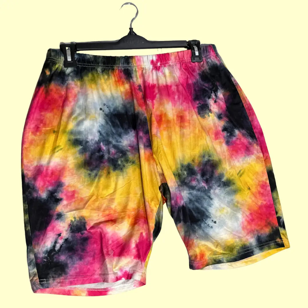 Unisex Tie-Dye Active Shorts