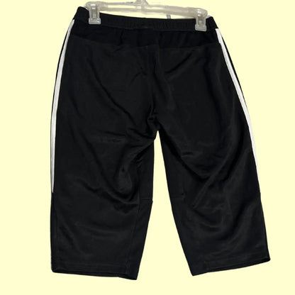 Adidas® 3-Stripes Black Training Capri Shorts