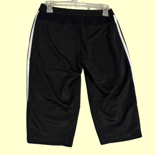 Adidas® 3-Stripes Black Training Capri Shorts