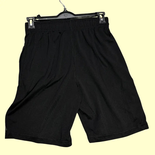 Athletic Works ®black performance shorts with Dri-More™ moisture-wicking technology