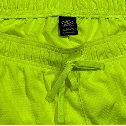 Athletic Works® Neon Yellow Mesh Shorts – XL (40-42