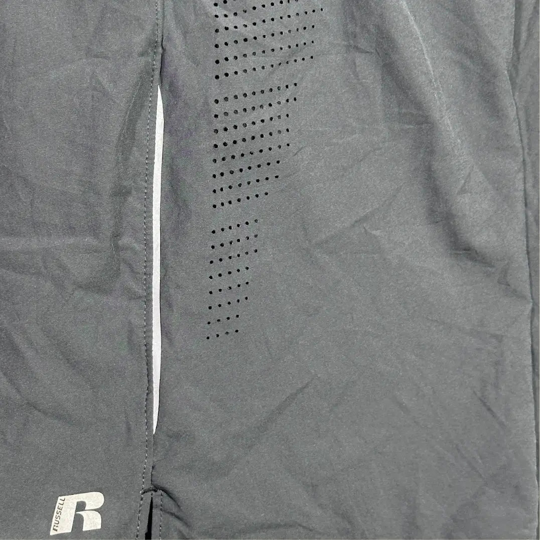 Russell® Athletic Black Training Shorts with odor-protection technology.