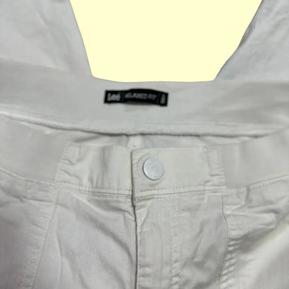 🤍 Lee® Women’s Relaxed Fit Capri Cargo Pants – White